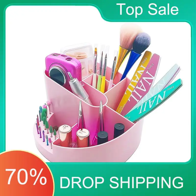 プロフェッショナル18穴ネイルドリルホルダー ネイルドリルビットホルダー デスクオーガナイザー ネイルドリルホルダー スタンド ピンク