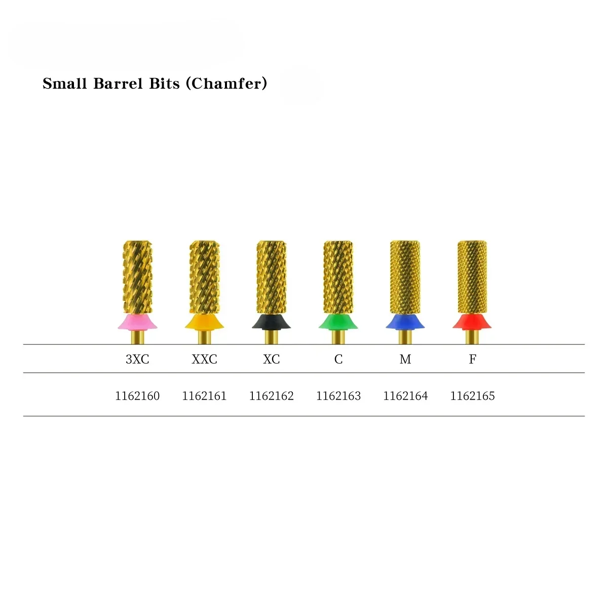 

5.35mm Small Barrels Bits (Chamfers) - TiN Coating Portable Bits Manicures Salons All In 1 Durables Dentalss Burs