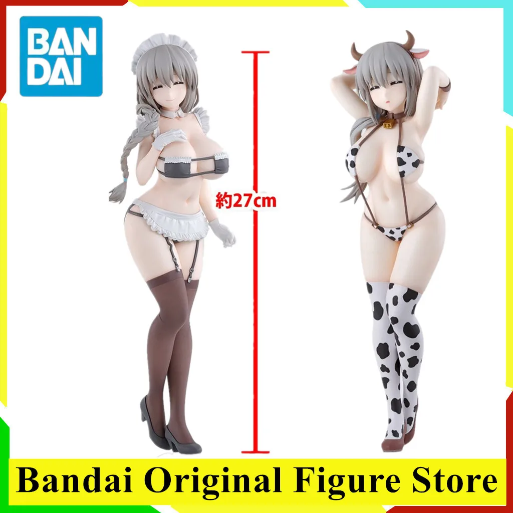 

Original BANDAI Uzaki-chan Wants to Hang Out! GLITTER GLAMOURS Uzaki Tsuki Maid ver. Anime Figure Toy PVC Model Status 27cm