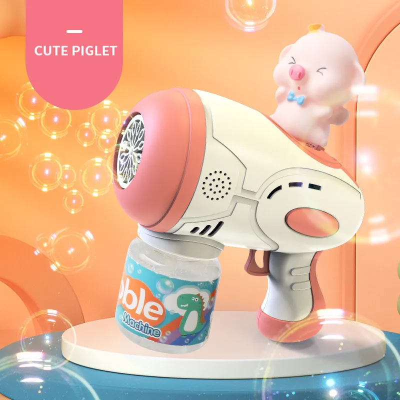 Arma de Bolha Elétrica para Crianças, Brinquedos do bebê, Jogos de Festa, Ventilador Automático, Presente de Páscoa ao ar livre, Novidade