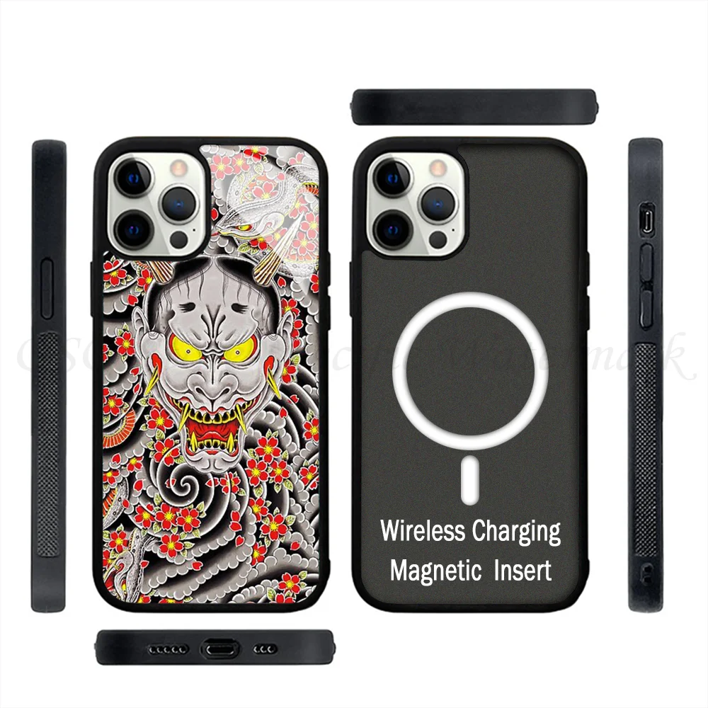 Goro Majimas Hannya Yakuza 0 Phone Case Strong Magnetic For IPhone 15 14 13 Pro Max 11 12 Mini Alex