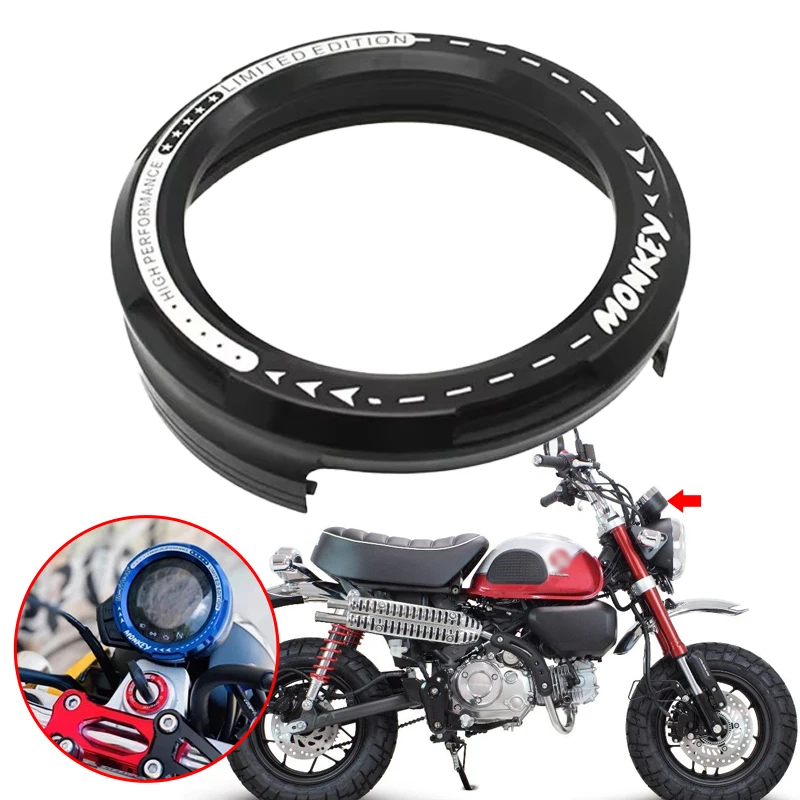 

Motorcycle CNC Speedometer Gauge Instrument Meter Ring Cover Guard Fit For Honda Monkey125 Monkey 125 Z125 2018-2022 Accessories