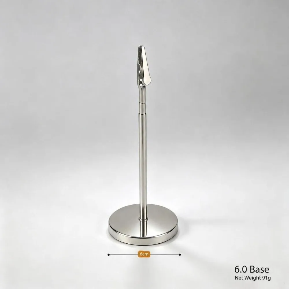 Portable Metal Table Card Holder Retractable Adjustable Height Photo Note Stand Alligator Clip Place Card Stand Exhibition