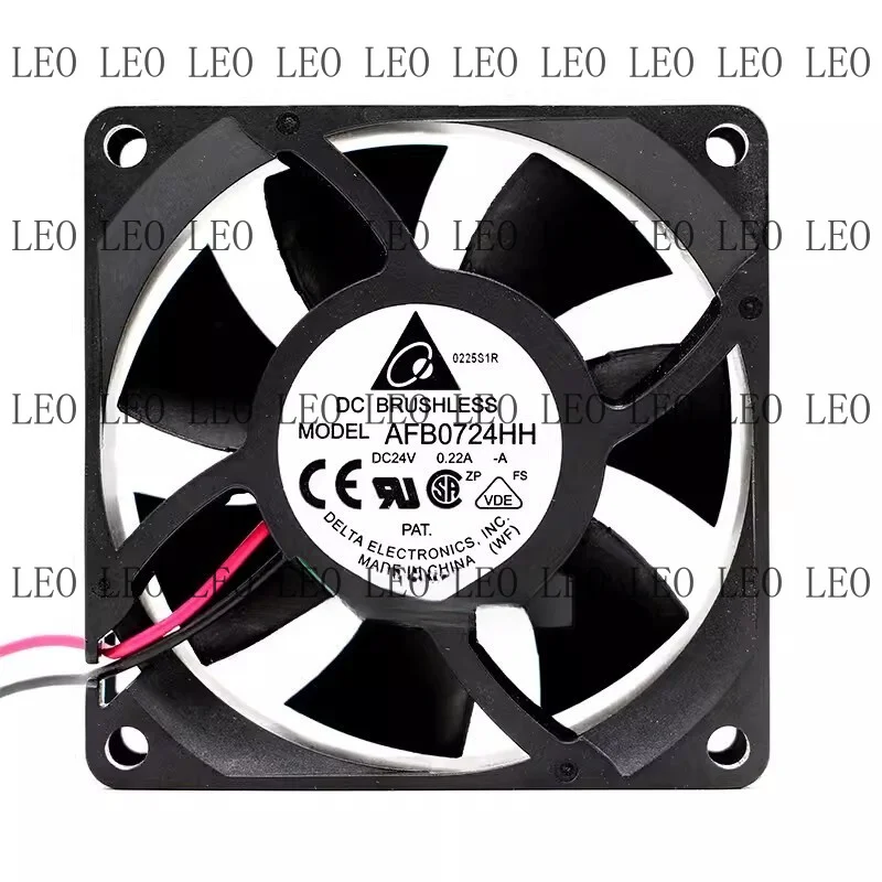 MY For Delta AFB0724HH 7025 DC24V 0.22A 7CM 2-Wire Inverter Cooling Fan