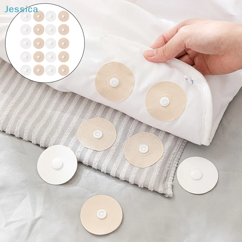 ♥ Bettlakenhalter - 20 Stück Selbstklebende Bettbezug-Clips, Rutschfeste Matratzenhalter für Bettwäsche