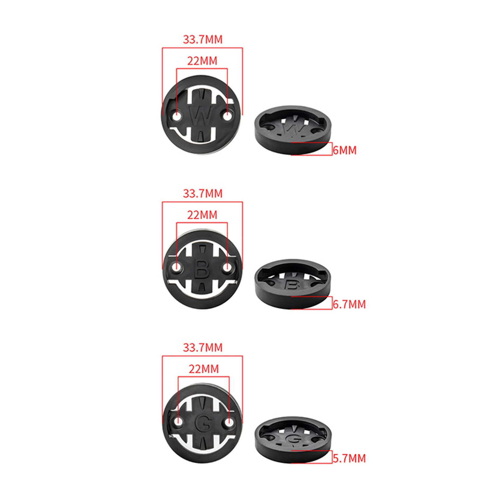 Bike Computer Mount Insert Kit Bicycle Computers Plate GPS Stopwatch Holder for Mountain Bike Cycling Parts