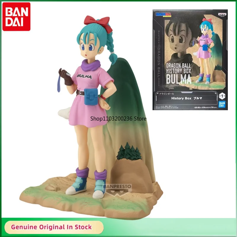 

Bandai оригинальная коробка с историей Dragon Ball Bulma аниме фигурка модель настольные украшения коллекционные предметы