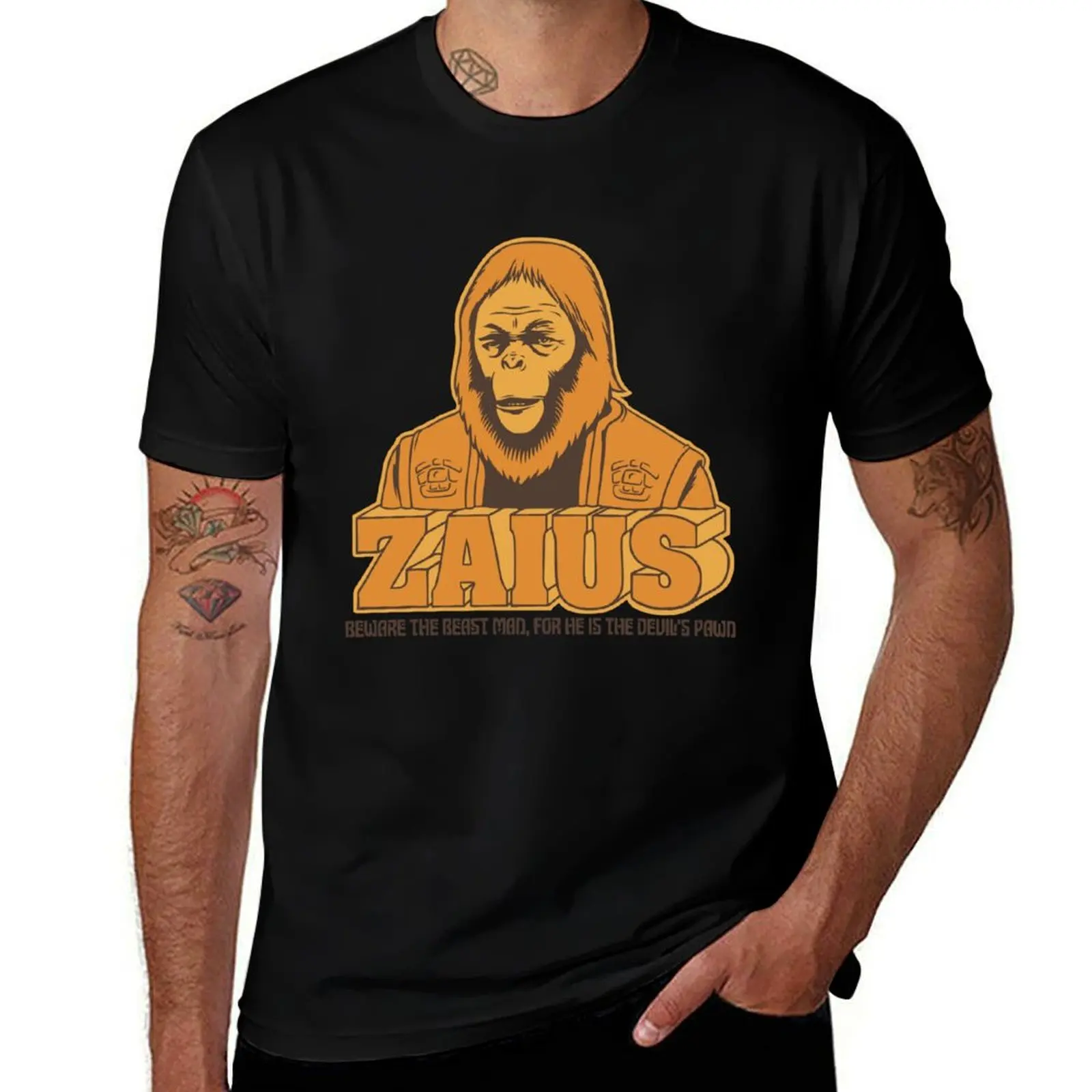 Protector of the Faithon the Planet of the Apes T-Shirt Large Size Soft Cotton T-Shirt