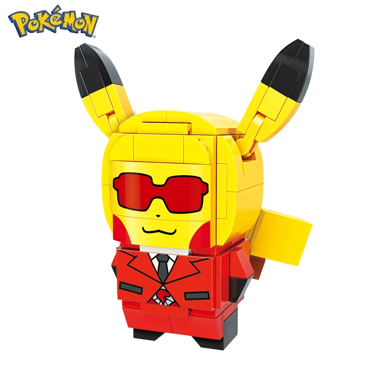 Classic Anime Pokemon Center House Pikachu Mewtwo Charizard Venusaur Building Blocks Bricks Sets Model DIY Toy For Gift