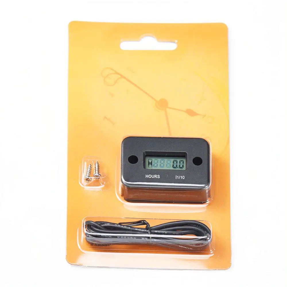 Engine Maintenance Hour Meter Waterproof Inductive Timer For Off Road Motorcycle ATV Lawn Mower Power Tools
