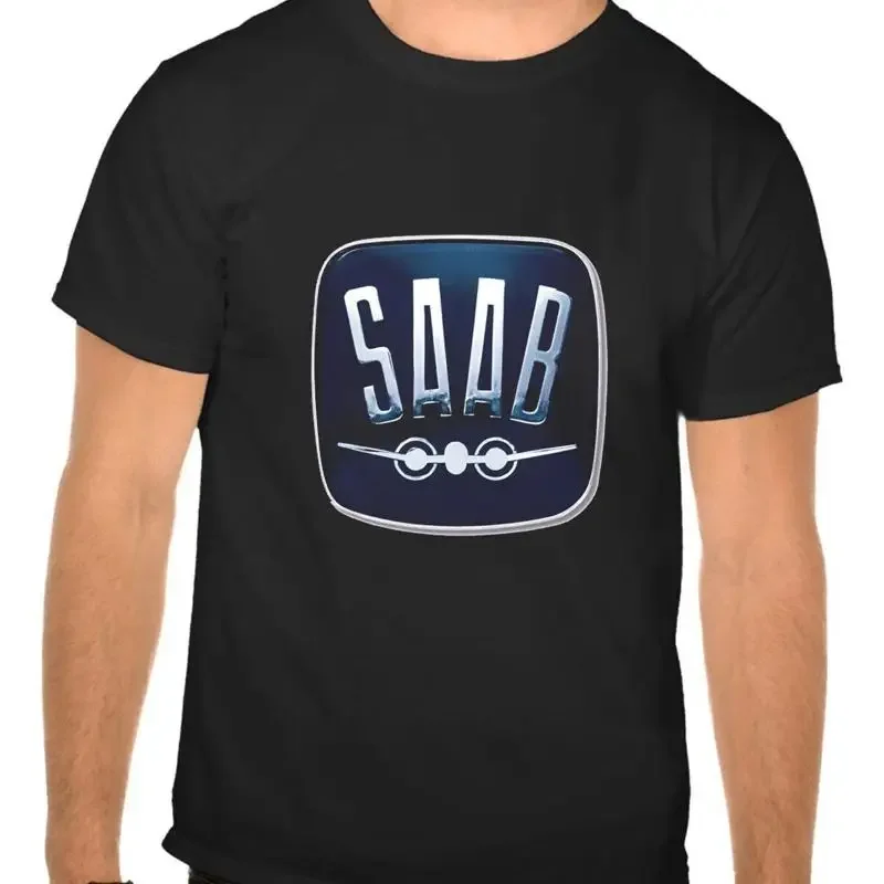 Saab Auto Logo BLACK T-Shirt - 1100