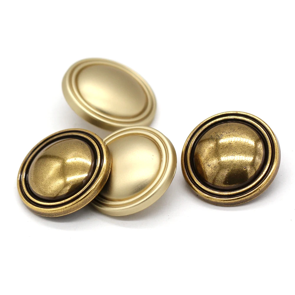HENGC 15/18/20/23 mm runde Pilz-Gold-Metallknöpfe für Kleidung, modisch, weiblich, Mantel, Jacke, Winterdekorationen, Nähen, Basteln – Detail 14