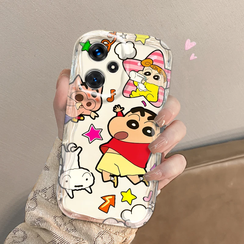 Cartoon C-Crayones S-Shins-chanes For Xiaomi Redmi Note 13 12 12S 11S 11 10 9 8 10A 9C 9T Pro Plus 5G Wave Oil TPU Phone Case