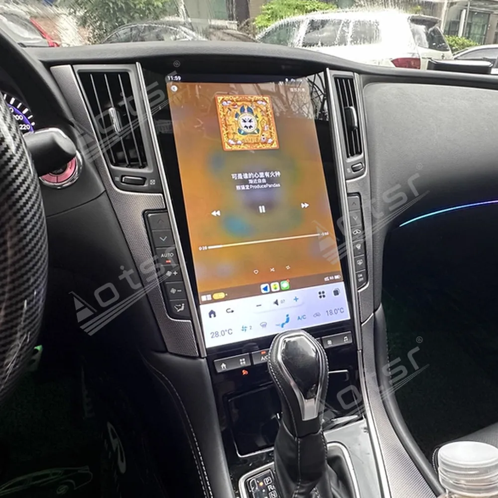 

HOT 13.6'' Android 13 For Infiniti Q50/Q50L/Q50S/Q60 2016-2025 Car GPS Navigation CarPlay HD Touch Screen Head Unit Multimedia