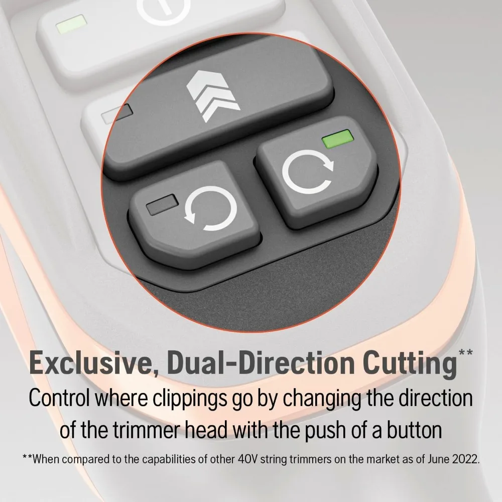 ماكينة تشذيب الخيوط الكهربائية اللاسلكية مقاس 16 بوصة مع استبدال سريع، أداة آكل الأعشاب فقط، ماكينة تشذيب الأعشاب التي تعمل بالبطارية تدوم طويلاً