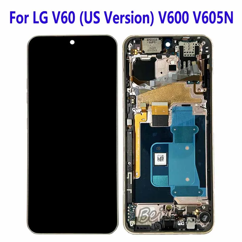 For LG V60 ThinQ 5G UW V600VM V600TM V600QM5 V605N V600 V600EA A001LG L-51A LCD Display Touch Screen Digitizer Assembly