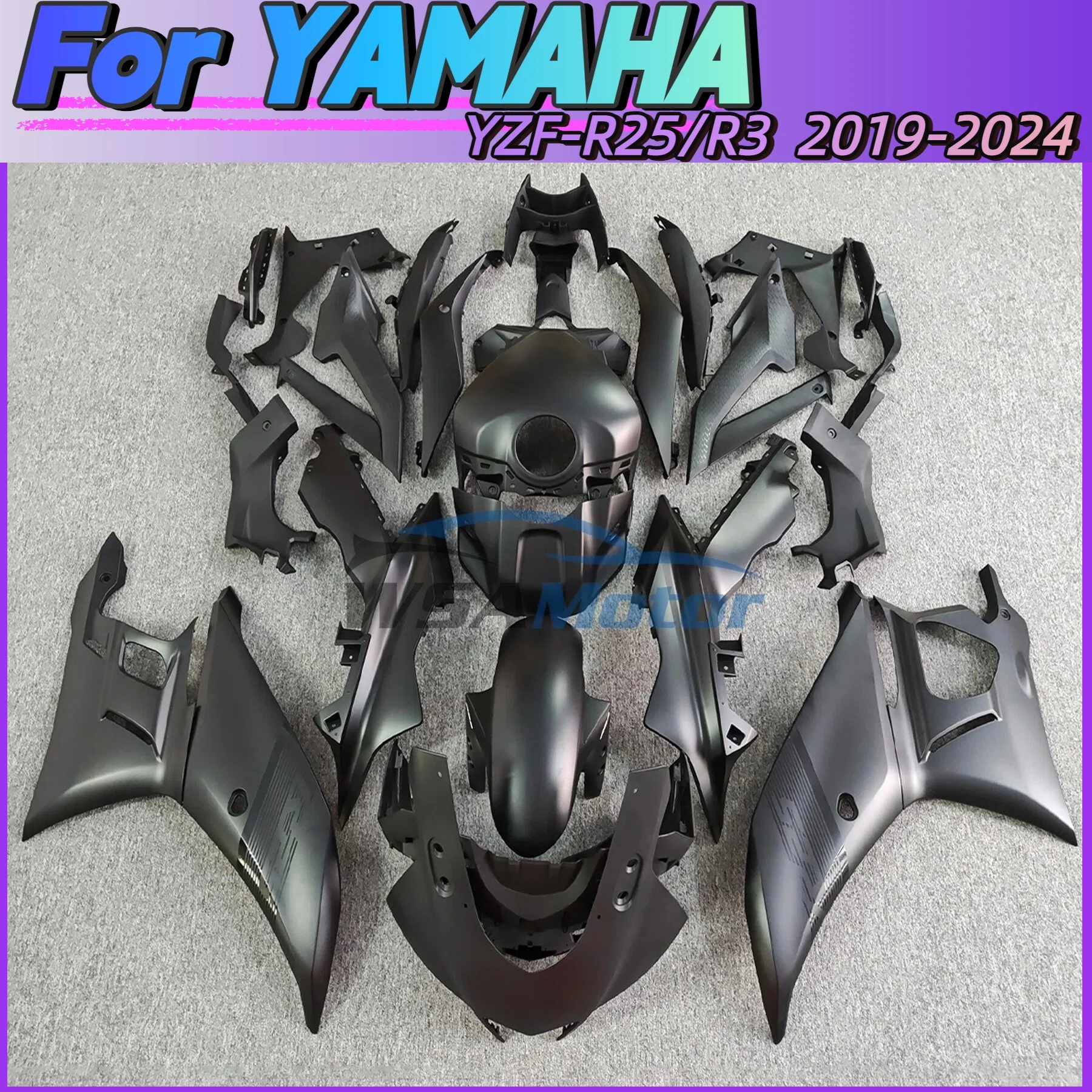 

Motorcycle Fairing Kit Fit For Yamaha YZF R3 R25 2019 2020 2021 2022 2023 2024 YZF-R3 Full Set Fairings Painted Bodywork