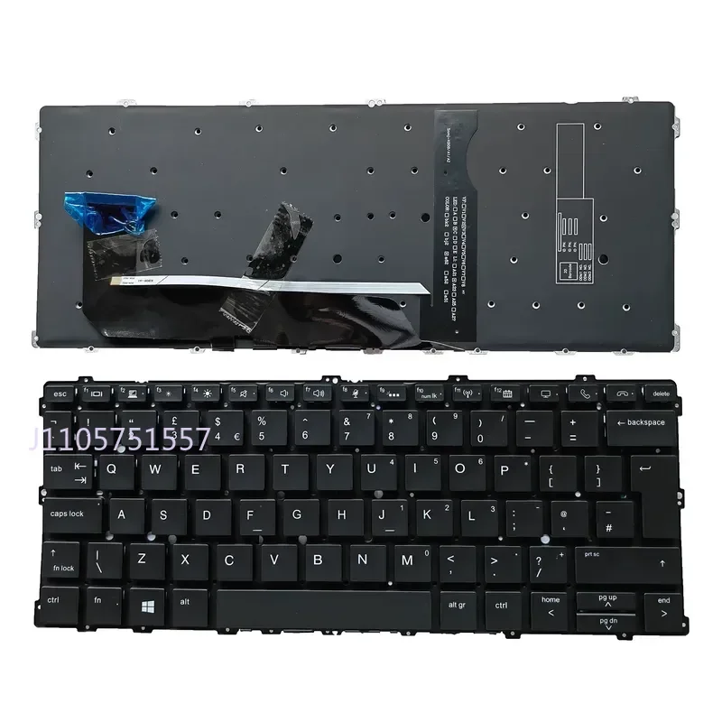 UK Keyboard for HP EliteBook x360 1030 G2 G3 HSN-Q10C Q20C I04C