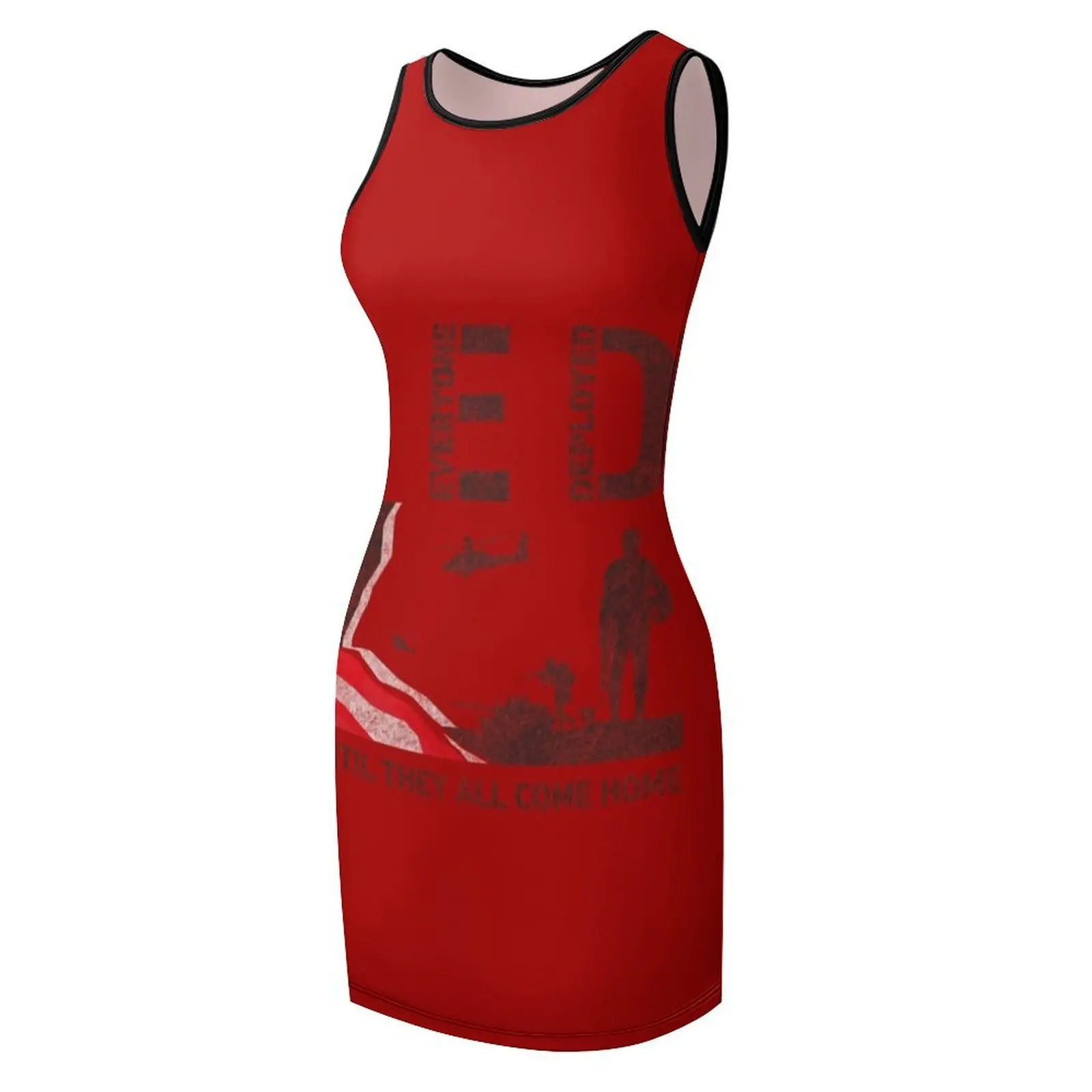 Czerwone Koszulki na Czerwony Piątek dla Weteranów Wojskowych Pamiętaj o Wszystkich Wysłanych Koszulka Prezent Sukienka Bez Rękawów Sukienki Wieczorowe