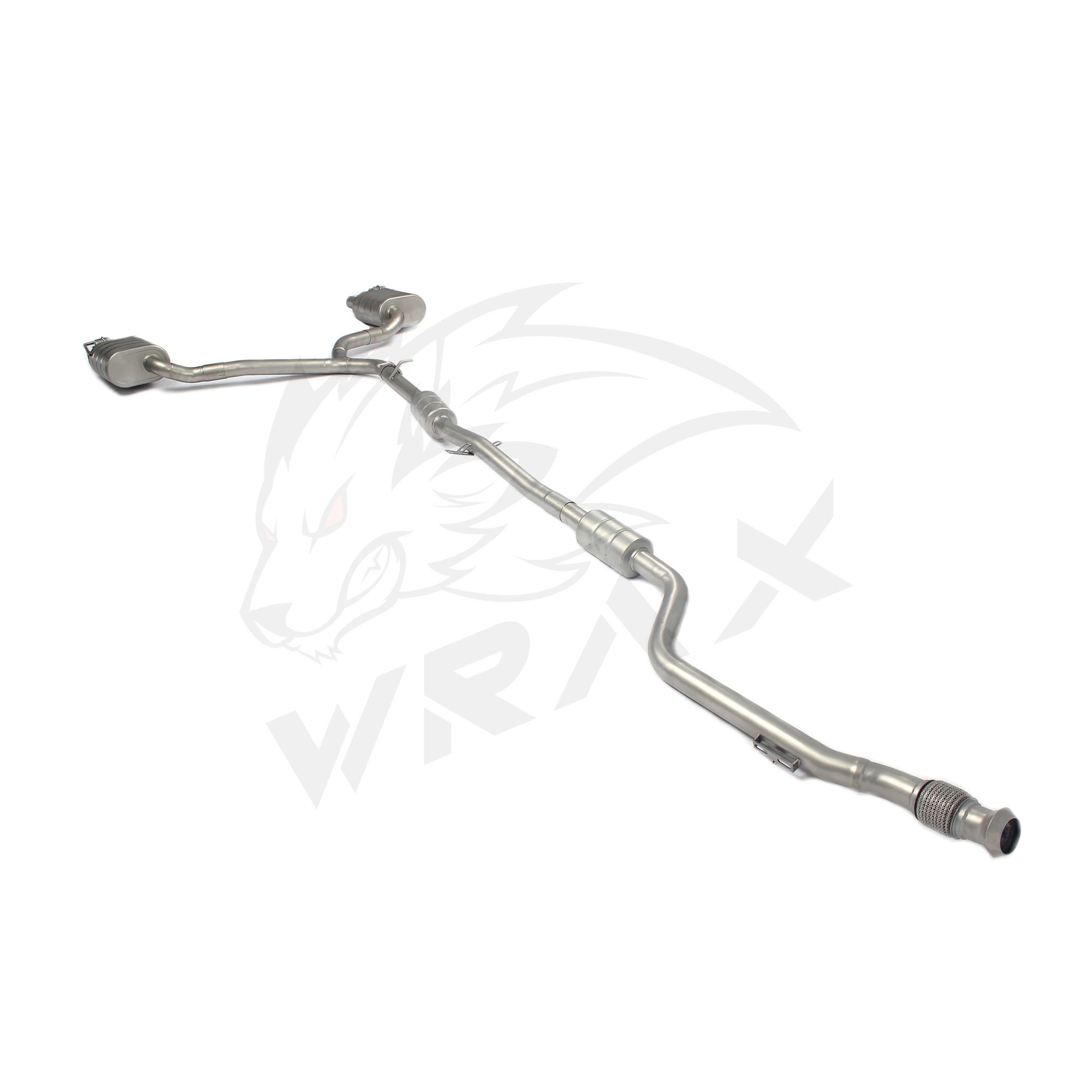 Wydech sportowy z zaworami, układ wydechowy Catback do BENZ Klasy C W205, rura ze stali nierdzewnej, możliwość personalizacji.