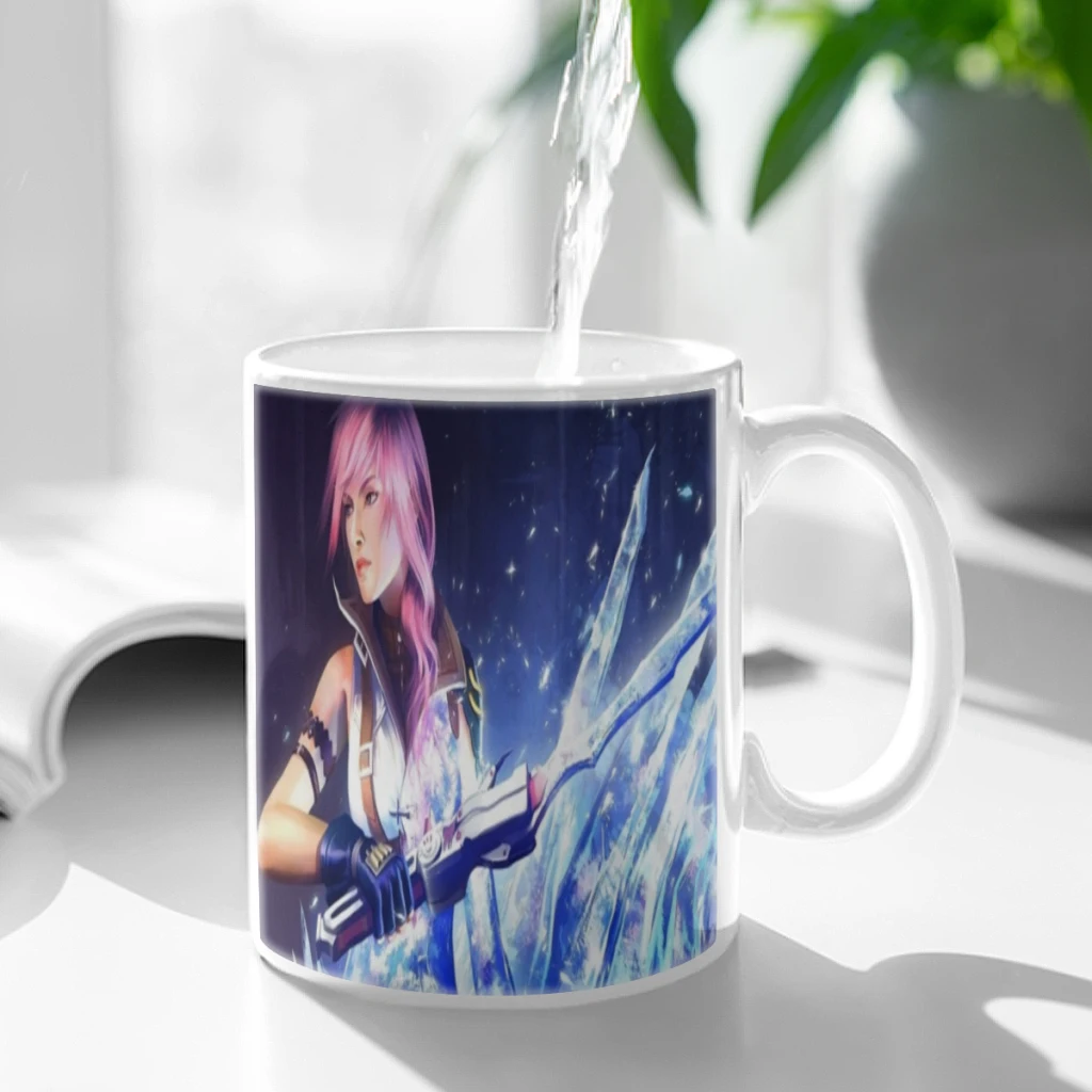 F-Final F-Fantasy White Mug 11oz Ceramic Tea Cup Coffee Mug Friends Birthday Gift11oz