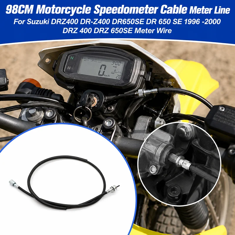 スズキDRZ400E トリップメーターかな？ 98CM Motorcycle Speedometer Cable Meter Line For Suzuki DRZ400 DR