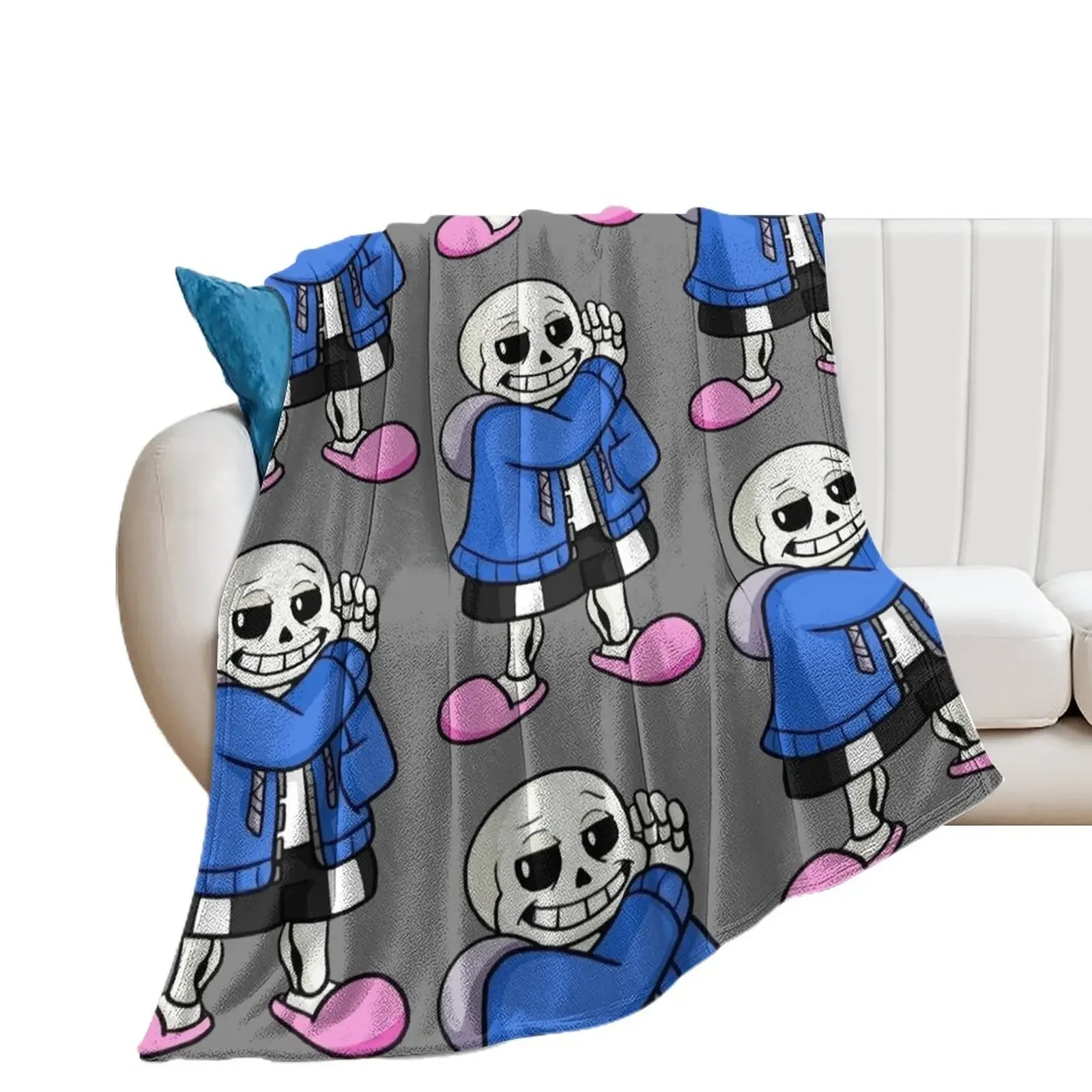 Undertale Sans Youth Boy_s_amp_Girl_s Soft Throw Blanket Thin Flannels Sofa Throw Blankets