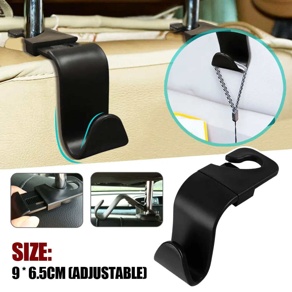 

Automotive Hooks Seat Back Interior Hook Multifunctional Hidden Headrest Seat Backrest Hanger Storage Bags Car Small Hook Holder