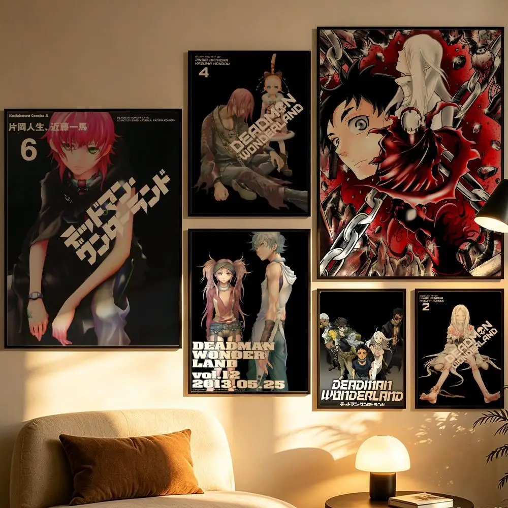 Póster decorativo de Anime D-Deadman W-Wonderland, imagen decorativa para sala de estar, dormitorio, estudio, decoración de oficina