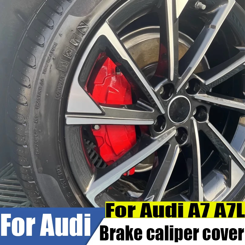 

Aluminum Alloy Brake Caliper Cover For Audi A7 A7L Wheel Hub Modification Car Exterior Color Change Decor Accessories