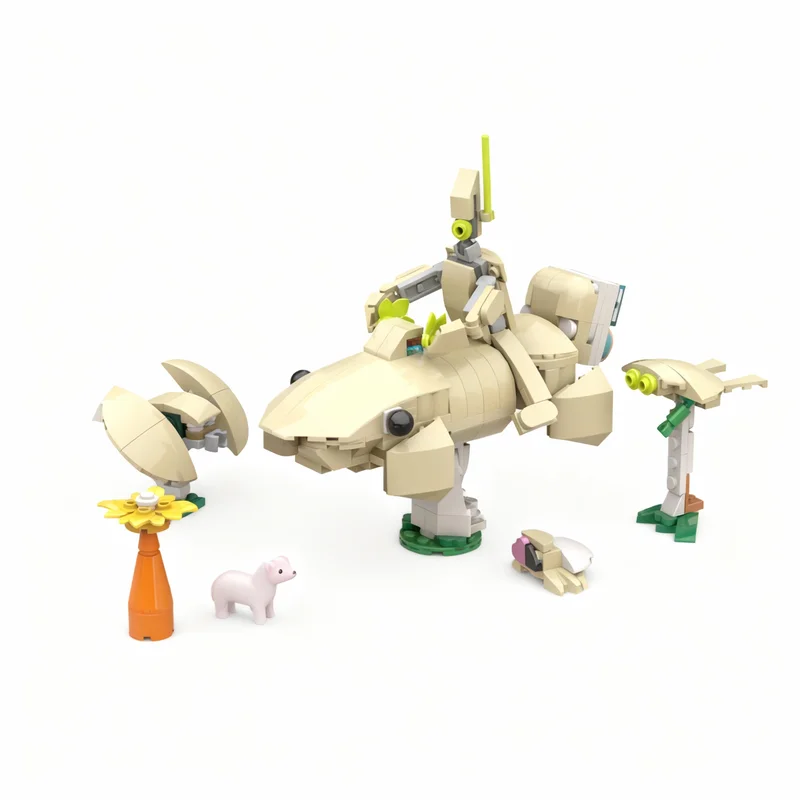 

NEW 297PCS MOC Creative Model Mudskipper Building Blocks DIY Assembly Bricks Display Gift Collectible Decoration Collection Home
