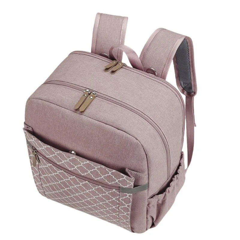 

Y4UD Portable Shoulder Bag Organiser Backpack for Mother Large Capacity Diaper Organiser Case Nappy Storage Container