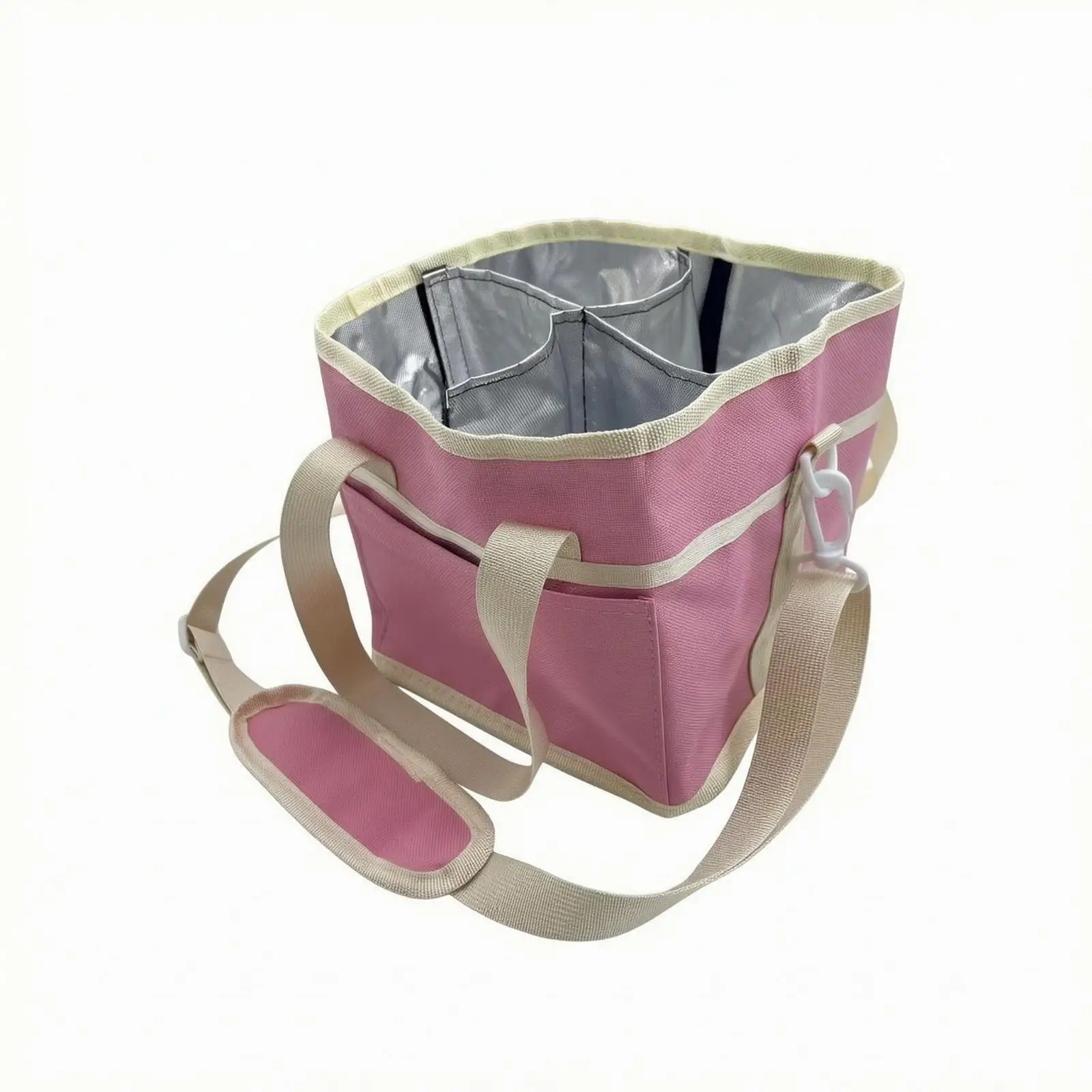 Insulated Bottle Carrier Bag Structured Divided Bottle Carrier Bag Front Pocket