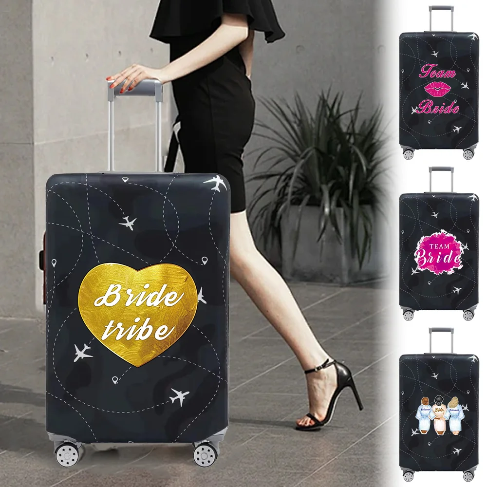 Luggage Covers 18-32inch Protector Travel Luggage Suitcase Protective Cover Stretch Dust Covers Print Bride Series