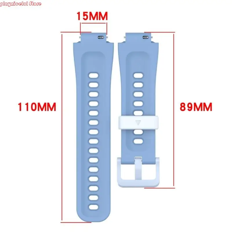 e8ba المعصم الناعم مع أداة التثبيت استبدال الساعات الذكية أحزمة حزام التنفس للأطفال مشاهدة 15 ملم