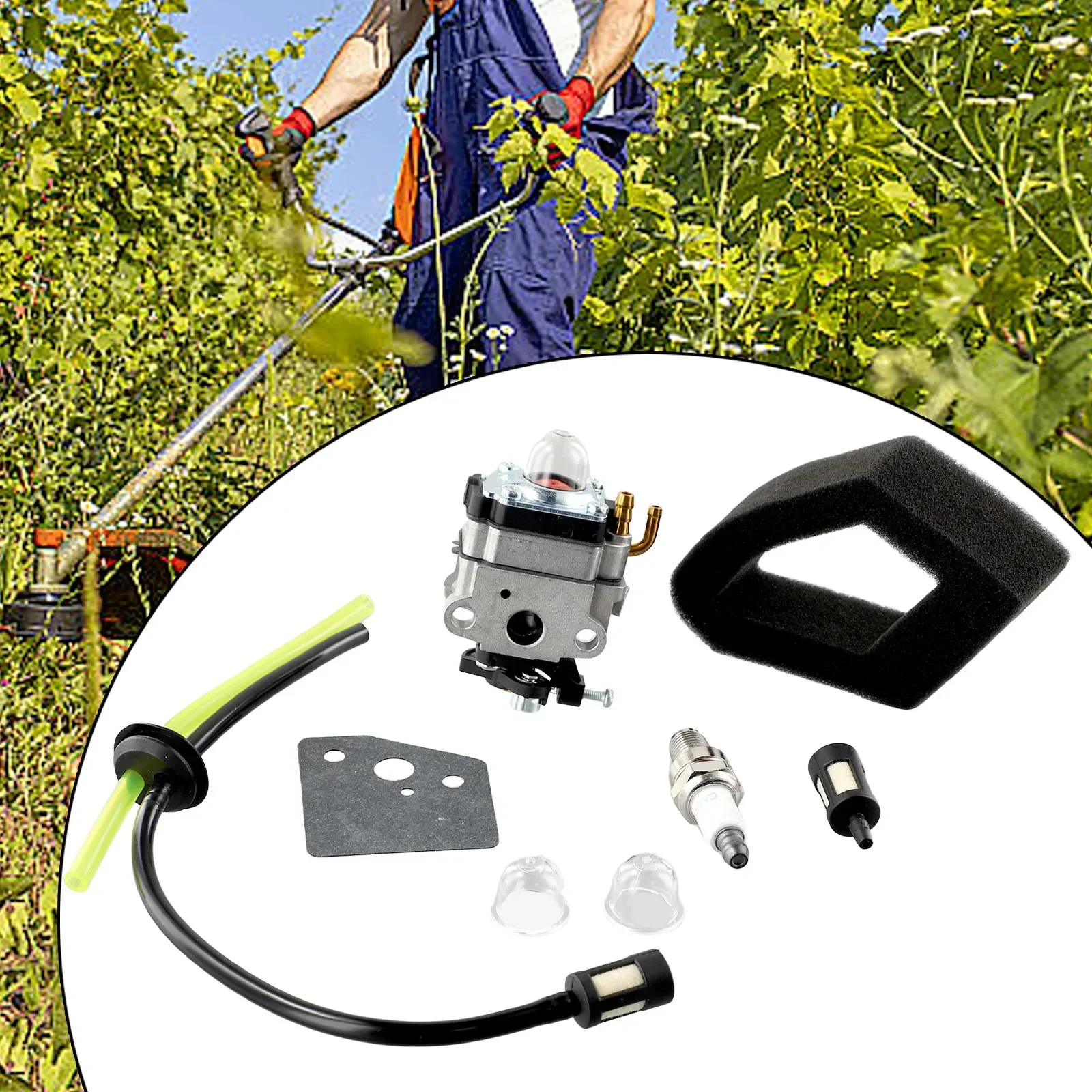 Imagem -03 - Kit de Carburador para Honda Gx31 Gx22 Fg100 Cortador de Escova 139f 1.5hp Hhe31c Edger Hht31s Umk431 Aparador Wx10 16100-zm5803 Gca91 Conjunto