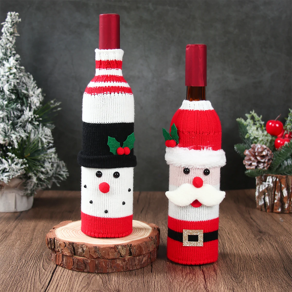 

Christmas Wine Bottle Cover Merry Christmas Decorations For Home 2025 Cristmas Ornament Xmas Navidad Gifts Happy New Year 2026