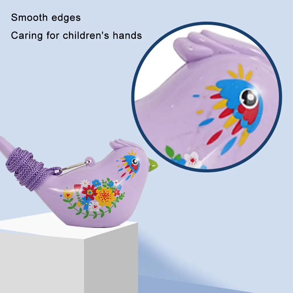 Bonito água pássaro apito brinquedo aleatório plástico pássaro apito de água instrumento musical brinquedo novidade brinquedo engraçado para crianças presente