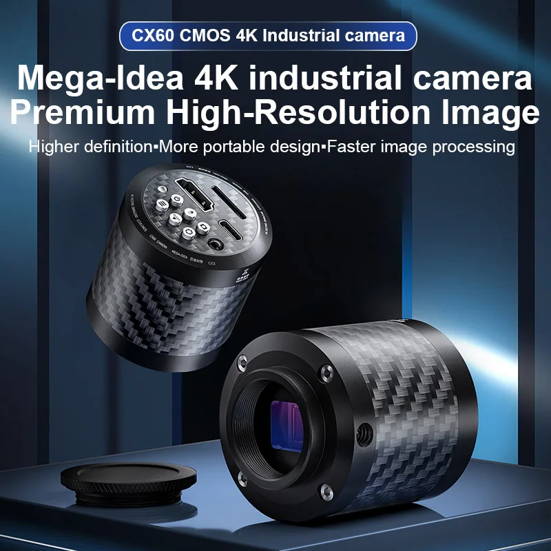 

QIANLI MEGA-IDEA 4K Industrial Camera High Definition High-Resolution Image Imported CMOS Image Sensor CX60 Microscope Camera