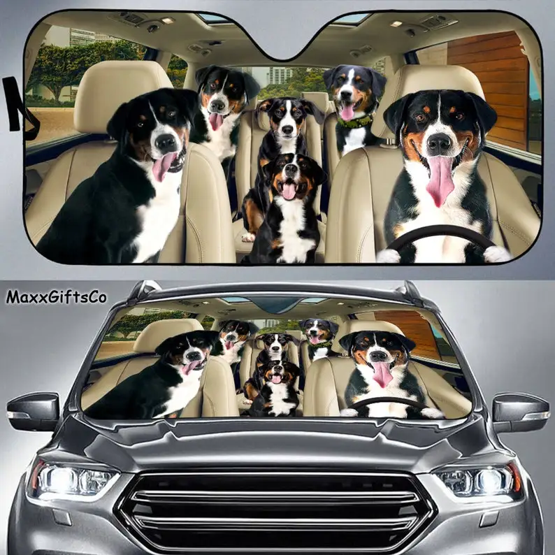 

Appenzeller Sennenhund Car Sun Shade, Dogs Windshield, Dogs Family Sunshade, Dogs Car Accessories, Dogs Lovers Gift, Car Decorat