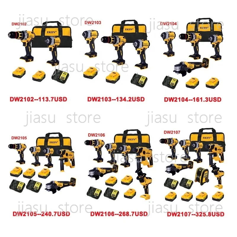 Multifunctional Cordless Drill Kit with Accessories, Household Vehicle Home Tool Set, Woodworking Mechanic Combo