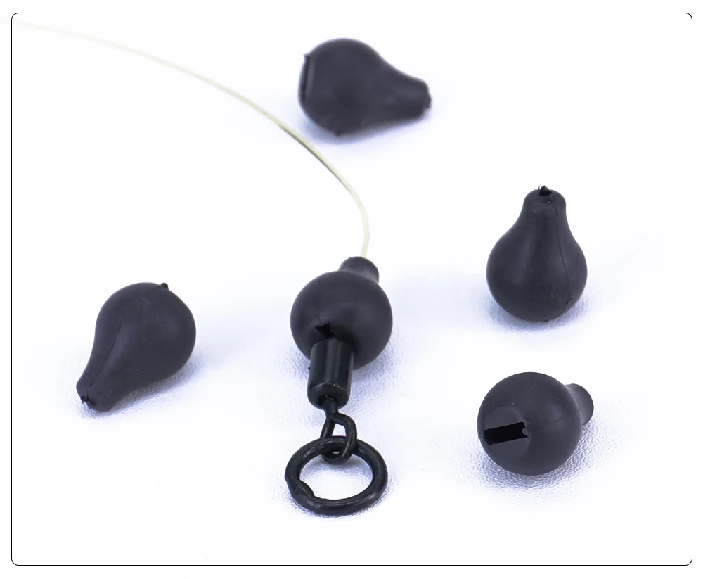 Hirisi Karpfenangelzubehör 0,42g Wolfram-Wirbel Chod-Perlen Haken-Kicker-Rig Endtackle Wechselsinker für Haar-Rigs AG211 – Detail 4