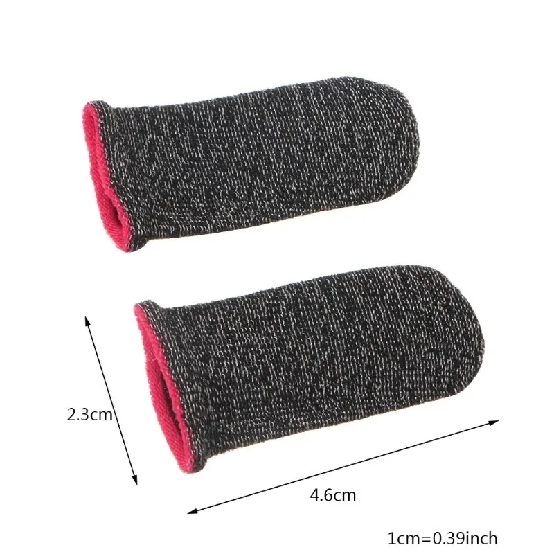 10 stücke Mobile Gaming Finger Sleeve Anti-Schweiß Finger Sleeve Für PUBG Handy-Spiel Silber Faser Touchscreen Gamer Daumen schutz