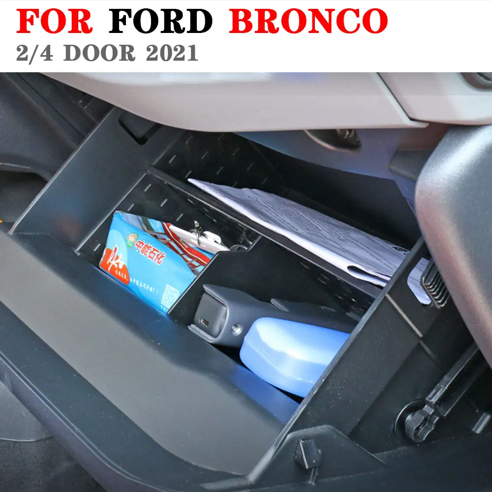 

Органайзер для центральной консоли Ford Bronco, подлокотник, ящик для хранения, держатель для поддонов, лоток для автомобилей
