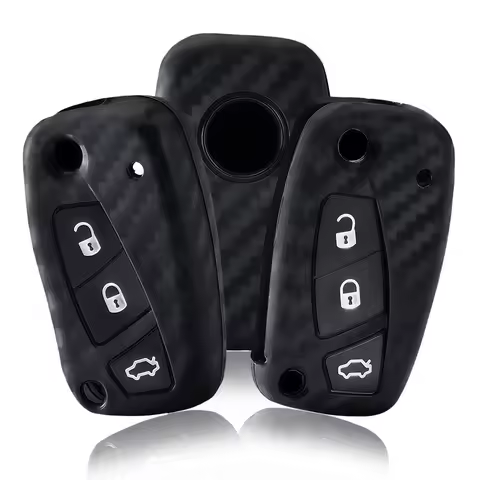 New Silicone Key Cover Case Shell For Fiat Stilo Grande Punto Bravo Linea Idea Panda 500 Car Holder Remote Key Bag Accessories