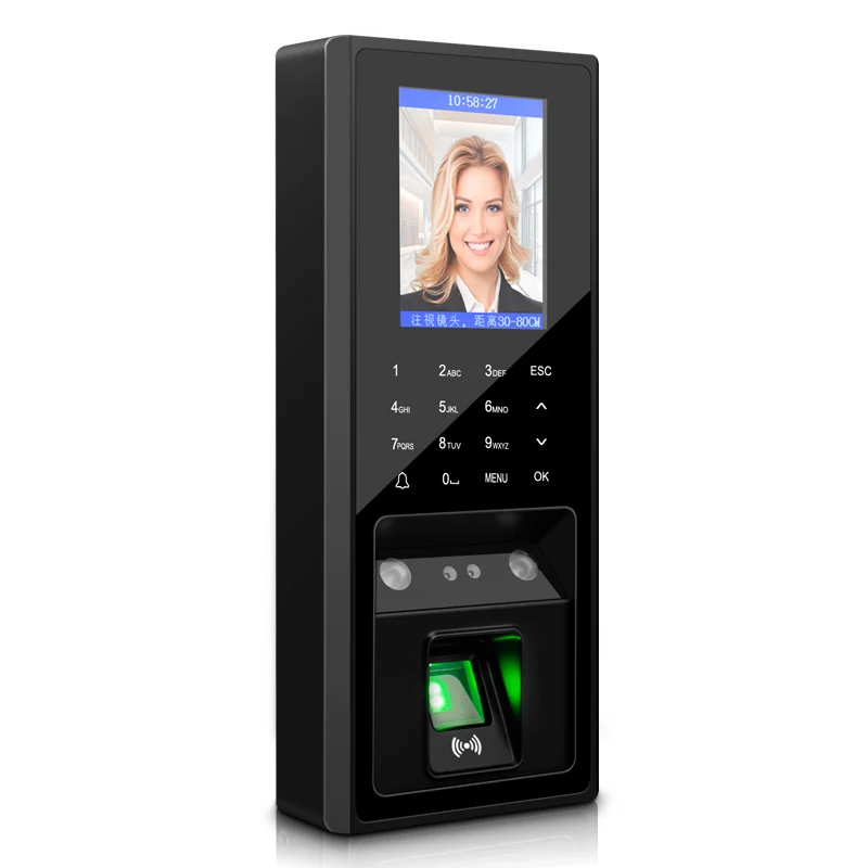 Multi Bio Face and Fingerprint Access Control and Time Recorder Machine Free Software Fingerprint System English OCEAN 3000 300