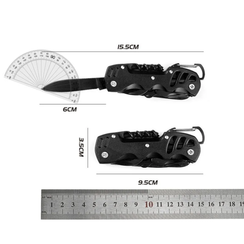 Multi-Functional Camping Survival Knife, A Unique Gift For Men, Such As Father And Husband, 12-In-1 Swiss Knife, Stainless Steel