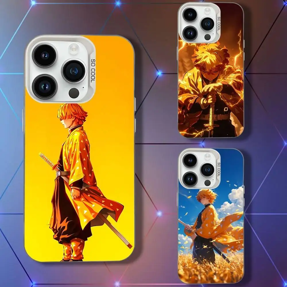 

Anime Z-Zenitsus A-Agatsuma-as Phone Case For iPhone16,15,14,13,12,11,Pro,XS,Max,Plus,Mini,SE White Candy Matte Shockproof Cover