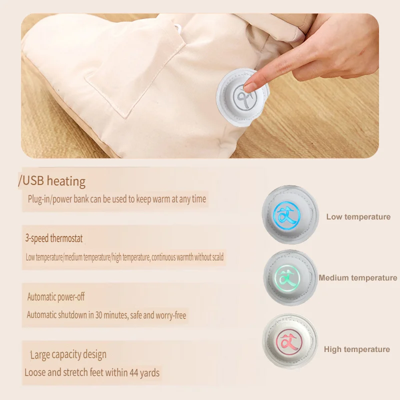 รองเท้าบำบัดด้วยความร้อนสมุนไพรสำหรับเท้า ข้อเท้า และขา รองเท้าม็อกซิบัสชั่นไฟฟ้าสำหรับอาการปวดข้อและการไหลเวียนโลหิต ผ้าพันร้อนแบบปรับได้