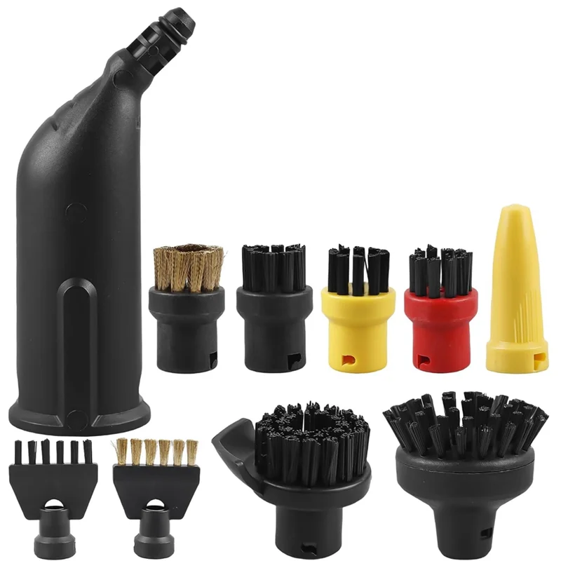 A61I لفرش ملحقات منظف البخار المتوافقة مع Karcher SC1 SC2 SC3 SC4 SC5 - فرشاة مستديرة، فوهة كبيرة، فرشاة مشتركة